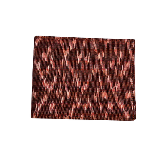 Portefeuille Marron du Cambodge et aux motifs ethniques par Cambodia Art Scarf