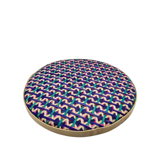 Moyen plateau artisanal du Cambodge en rotin