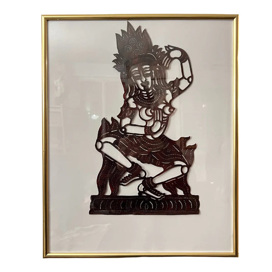 Moyenne marionnette d'ombre Cambodgienne Roub Sbek Apsara