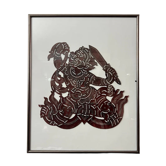 Moyenne marionnette d'ombre Cambodgienne Roub Sbek Hanuman Robam Reamker