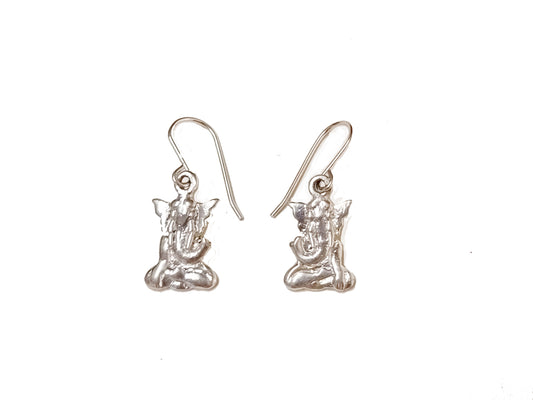 Boucles d'oreilles Ganesha en Argent (Collection Temple et Nature)