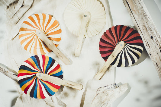 éventail rond en palmier