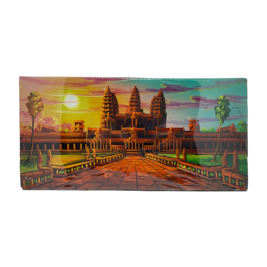 Peinture sur toile "Angkor Wat" 40x20cm