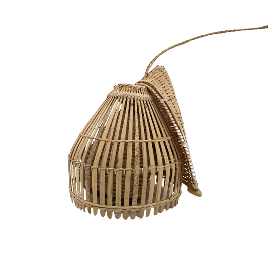 Piège à poisson 3 pièces en rotin du Cambodge