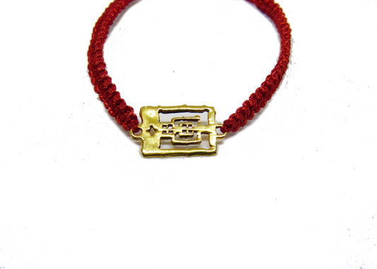 Bracelet Rouge Temple d'Angkor Wat (Collection Temple et Nature)