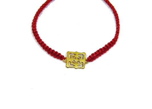 Bracelet Rouge Temple de Bayon (Collection Temple et Nature)