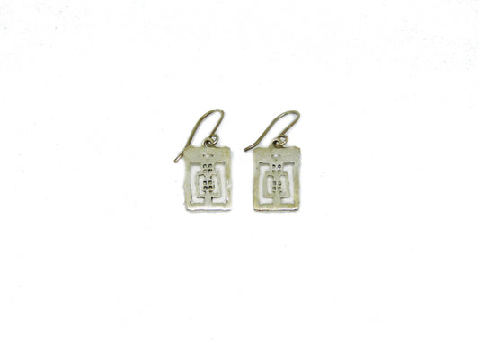 Boucles d'oreilles Temple d'Angkor Wat en Argent (Collection Temple et Nature)