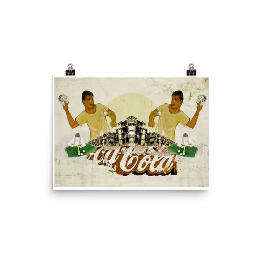 Affiche rétro Âge d'or cambodgien : Coca-Cola